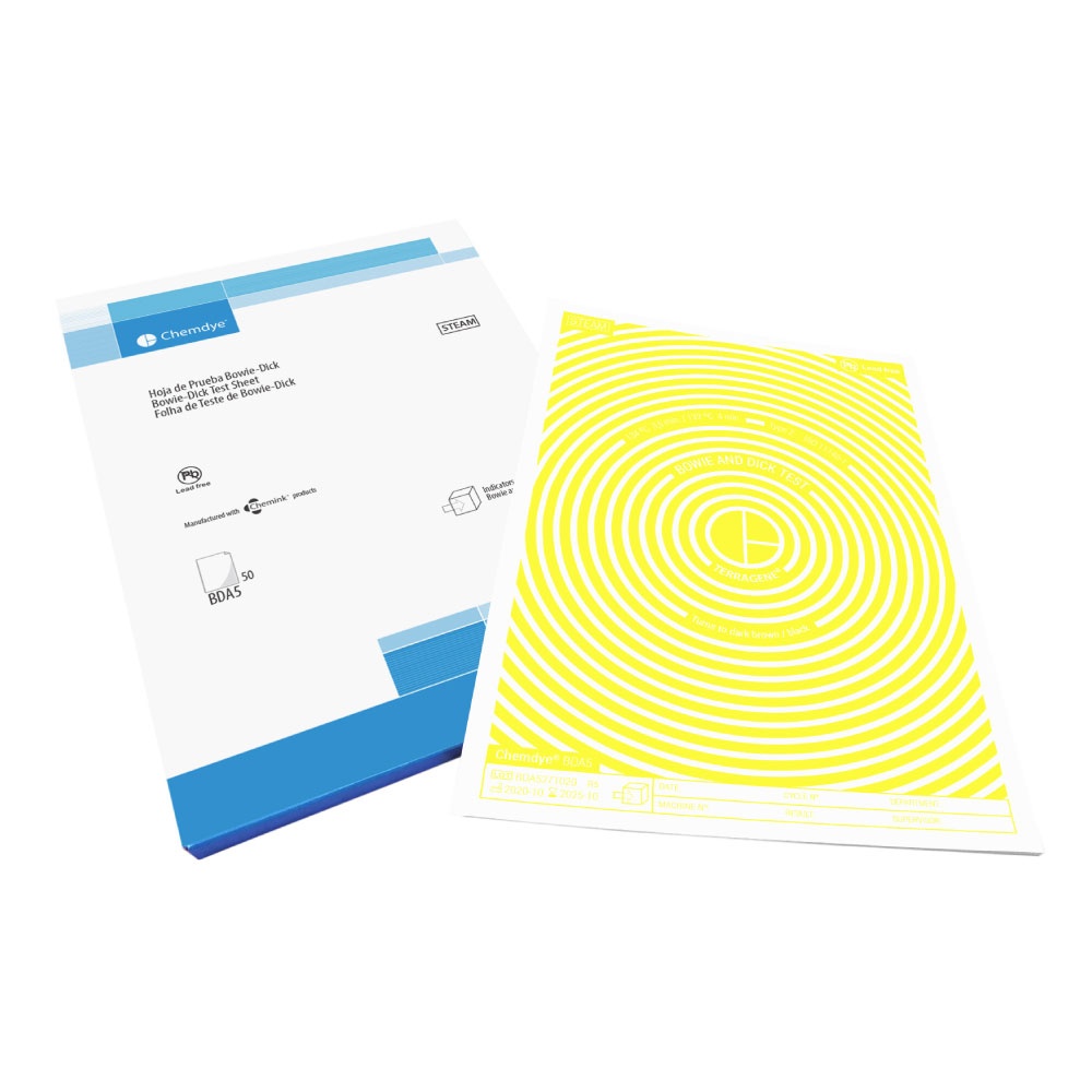 Hoja de prueba de Bowie & Dick A5