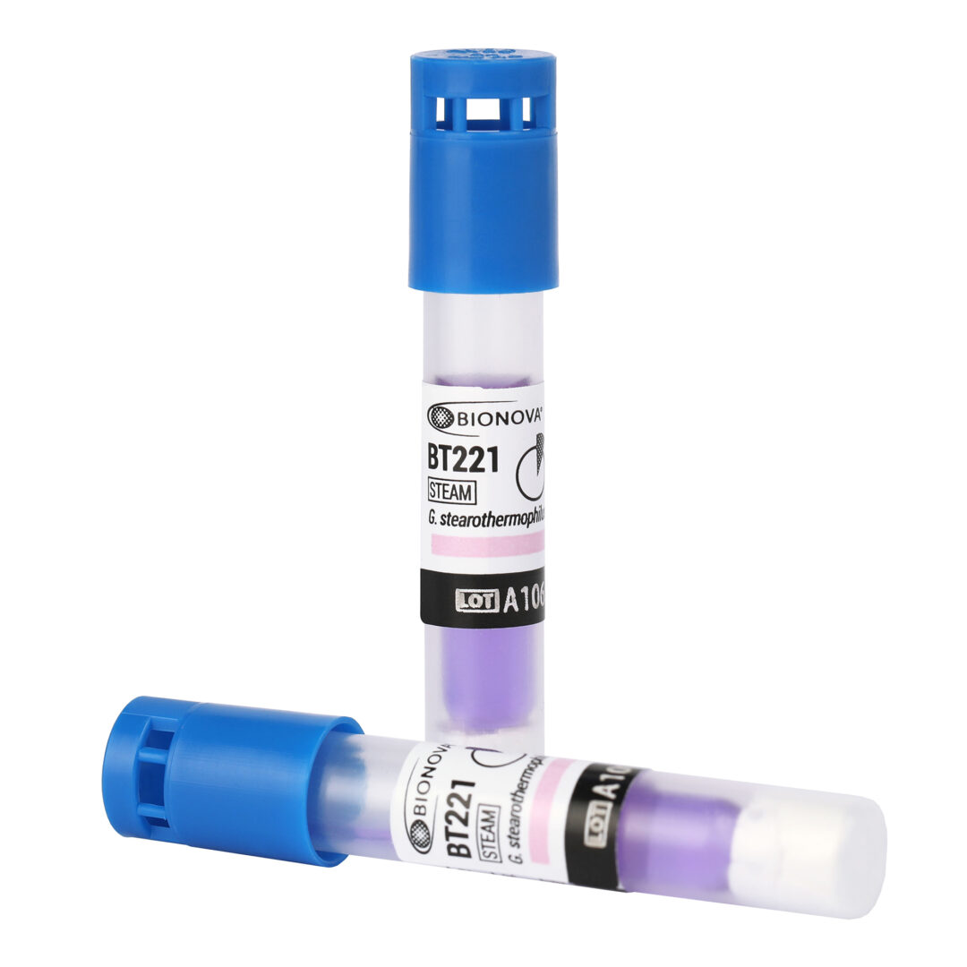 1h Indicador biológico para vapor (desplazamiento por gravedad – IUSS) (FDA)