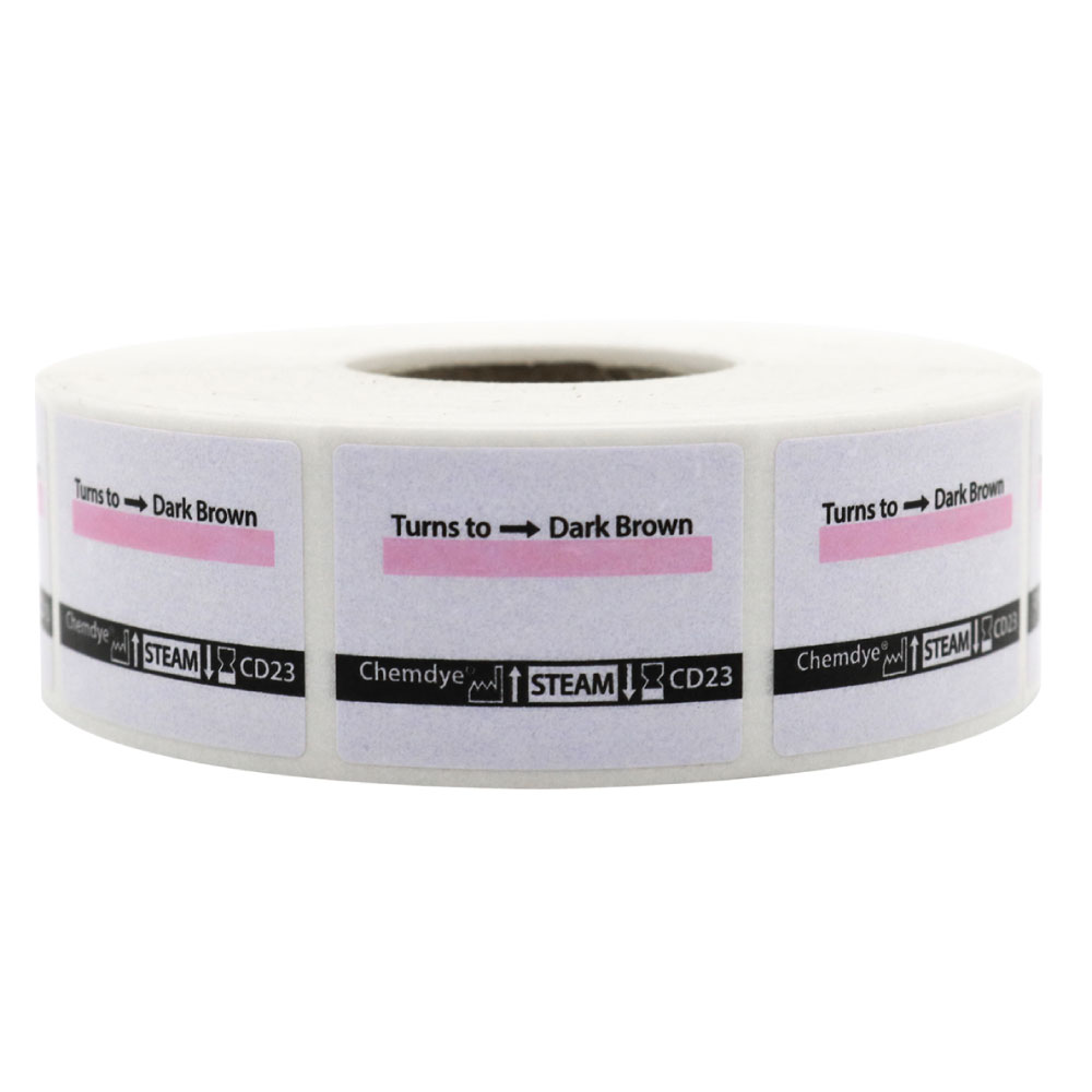 Indicador de etiquetas autoadhesivas para etiquetadora automática para vapor